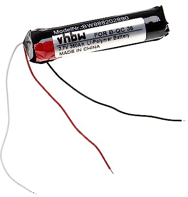 vhbw Akku kompatibel mit Bose QC35, QC35 II, QC 45 Wireless Headset Kopfhörer (350 mAh, 3,7 V, Li-Polymer)