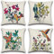 Artscope wasserdichte Kissenbezugen, 4er Set Textiles Vogelmuster Kissenhülle Atmungsaktiv Kissen Fall für Outdoor Balkon Terrasse Patio Garten Bauernhaus Dekor 45x45CM