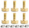 Bwintech 6 Pezzi Raccordi Portagomma, 1/2 BSP Femmina x 12 MM Connettore Portagomma con 12 Morsetti