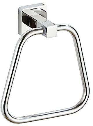 Anneau porte-serviette chromé pour salle de bain, cuisine, support mural en acier inoxydable robuste