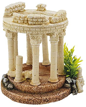 Nobby Aqua Ornaments ANTIKE SÄULEN mit Pflanzen, 15,5 x 13,7 x 15 cm cm, 1 Stück