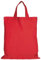 TEXXILLA Apothekertasche - OEKO-TEX 100 zertifiziert | mit Zwei kurzen Henkeln | 22x26cm | Jutebeutel | Einkaufstasche | unbedruckt, Farbe:rot