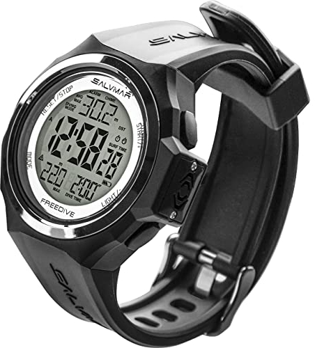 SALVIMAR Unisex – Erwachsene Freedive Tiefenmesser-Uhr, Schwarz, Einheitsgröße