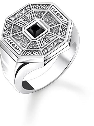 THOMAS SABO Unisex Ring Lebensweg 925 Sterlingsilber, Geschwärzt TR2431-507-11