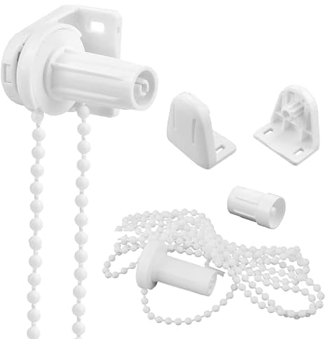 2 Kit Rollo Halterung Fenster,17mm Ersatzteile Doppelrollo Klemmhalter,Klemmfix Roller Blind,Beschläge Set für Verdunkelungsrollo,Seitenzugrollo,Doppelrollo
