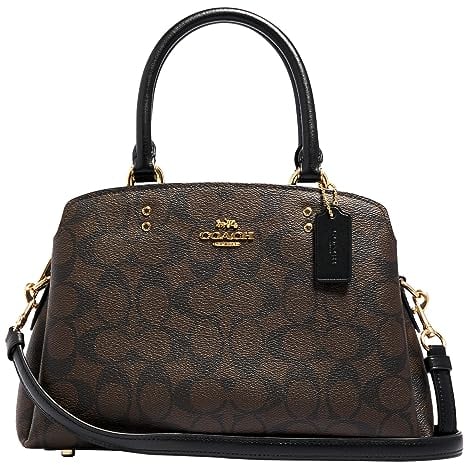 COACH Mini Lillie Carryall, Braun Schwarz, braun/schwarz