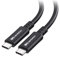 Cable Matters Langes 20 GBit/s USB 4 Kabel 3 m, mit 8K-Video, Laden mit 240 W, kompatibel mit Thunderbolt 4/Thunderbolt 3, für iPhone 15 Pro Max, MacBook, XPS, Surface Pro