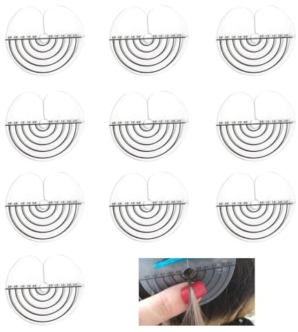 KGDUYC Haarverlängerung Schablone,Abteilen Haarverlängerung - 10Pcs Haarverlängerung Schutz Schablone,Haarverlängerung Schutzschablone,für Haarverlängerung Bondings Extension,zum Anbringen von Keratin