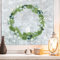Fensterbild Weihnachten Weihnachtskranz Eukalyptus Deko Winter Schneeflocken Stern Holzoptik Fensteraufkleber Fensterdeko, 2. A3 Bogen