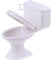 Babypobe Toilette Mini Toilettenpuppe Haus Badezimmer Toilettenspielzeug 2pcs 1:12 weiße Puppenhaus Toilettenpuppenhaus Badezimmer Möbel Mini Toilette Spielzeugkuchen -Top für Puppenhauszubehör
