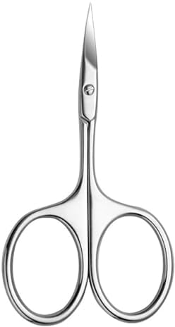 Ilamvie Ciseaux À Cuticules Professionnels, Ciseaux À Sourcils, Extra Fine, Acier Inoxydable, Pour Peaux Mortes, Cuticules, Sourcils, Cils