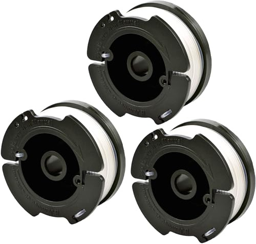 3er-Pack AF-100 Weed Eater Ersatzspule kompatibel mit Black+Decker AF-100-3ZP AF-100-BKP Rasentrimmer Weed Wacker String .065 Autofeed Trimmerschnur, 9 m