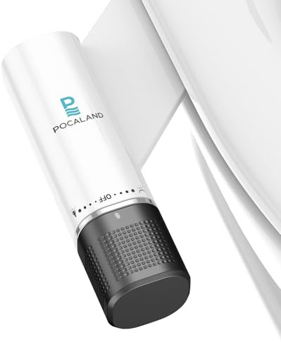 Bidet per sedile WC, regolabile, pressione acqua fredda, colore: nero