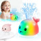 Gigilli Juguete de Baño de Ballena para Bebé 4.0, Mejorado 2024 de Fácil Carga para Niños 1-3 Años, Fuente Iluminada, Aspersor para 6-18 Meses
