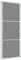 Innentür 83x201,5 cm Weiß ESG-Glas und Aluminium,350585