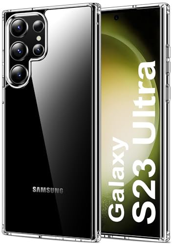HOOMIL Coque pour Samsung Galaxy S23 Ultra 5G (6,8 Pouces), Anti-Jaunissement Étui Téléphone Transparente, Housse de Protection Antichoc - Crystal Clear