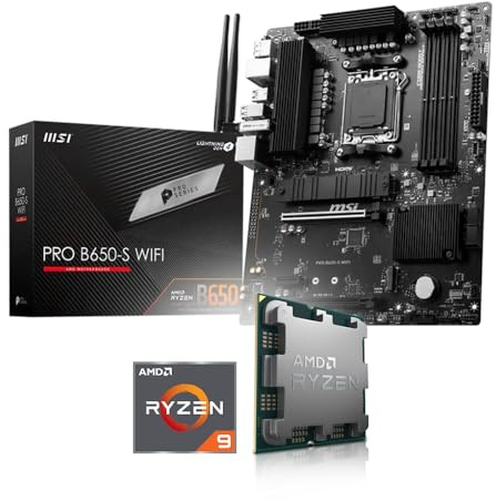 Aufrüst-Kit Bundle Ryzen 9 9900X3D 12x 4.4 GHz Prozessor, 32 GB DDR5, MSI PRO B650-S WiFi Mainboard, be Quiet! Dark Rock 5 (zusammengebaut inkl. Bios Update + Funktionskontrolle)