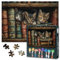 1000 Piece Puzzle for Adults - Three Curious Kittens Art Jigsaw | Naughty Kitten is on the Bookshelf Puzzles 1000 Pieces for Adults Design for Stress Relief & Family Game Night 27.5 x 19.6