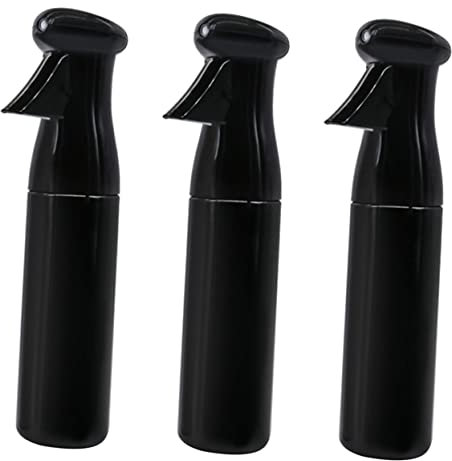 OUNONA 3 pièces Bouteille Pulvérisateur Verre Grand Volume Design Élégant pour Salon Maison Bureau Vaporisateur Manuel Noir