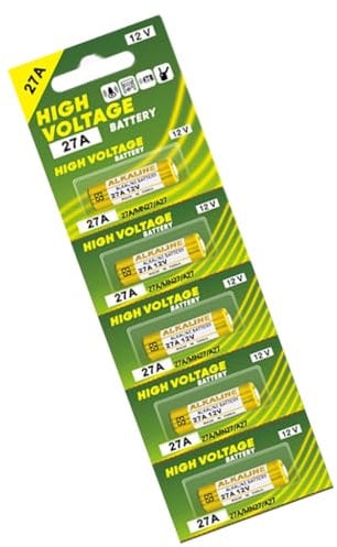 DABAIXIONG Pack of 5pcs 27A 12V Alkaline Batteries Dry Cell for Garage Door Openers and Remote Controls with Stable Power