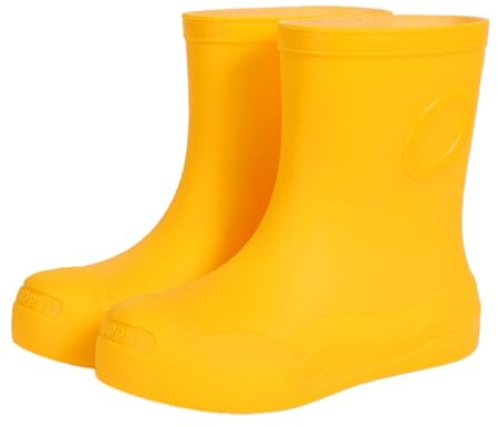 Sfwqoifou Barfuß Gummistiefel Damen Halbhoch Unisex Gummistiefeletten Galoschen Weit Hiking Boots Sommerstiefel Bequem Atmungsaktiv Reitstiefel Rutschfeste