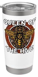 Beekeeper Queen Of The Hive Honey Bee Graphic Doppelwandiger Edelstahl-Thermobecher
