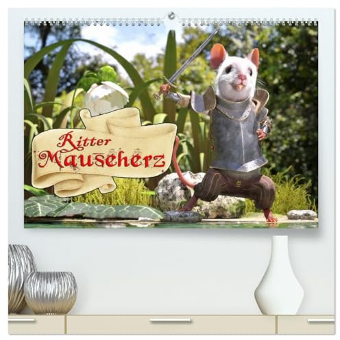 Ritter Mauseherz (hochwertiger Premium Wandkalender 2026 DIN A2 quer), Kunstdruck in Hochglanz: Die Märchenwelt von Ritter Mauseherz führt sie in eine ... der mag noch Kind sein darf. (CALVENDO Spass)