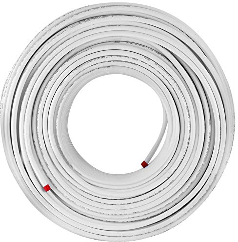 BuoQua Verbundrohr 200M PEX AL PEX Isoliert Aluverbundrohr 16 x 2mm Ungiftige Fußboden-Heizungsrohr Warm- und Kalt-Wasserrohr Mehrschichtverbundrohr (200 M)