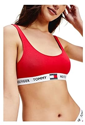Tommy Hilfiger Unlined Bralette Andere BHs Damen, Rot (Tango Red), S