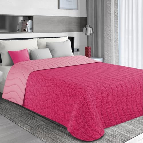 MAXIME MAISON - Copriletto Una Piazza e Mezza per la Mezza Stagione (100 gr/mq) Trapunta Una Piazza e Mezza Leggera, Trapuntino Double Face, Letto Mezza Stagione in Morbida Microfibra, Made in Italy