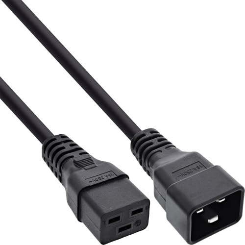 InLine® 16641F Kaltgeräteverlängerung 16A, C19 auf C20, 5m