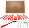 Herramientas Coche kit Desmontaje Coche: 17 Piezas Palancas de Plastico para Coche Herramienta de Desmontaje de Plástico Cuñas Automotriz para la Eliminación de la Puerta del Coche Trim y Paneles