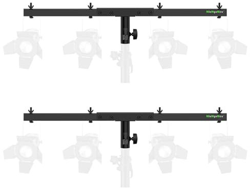 NiuNyuNeu DJ Lighting Bar Extension Cross Bar Mount for Tripod Speaker Stand, Set of 2