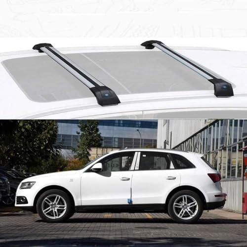 Geländer-Konsolen Universal-Dachträger für Audi Q5 2013-2017 Dachbügel Packträger offene Schienen Zweiteilig verstellbare