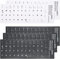 5 Stück Tastaturaufkleber Deutsch, für Standard Tastatur,Deutsch Ersatz Aufkleber mit Weißen Buchstaben Laptop Tastatur,3 Schwarz 2 Weiß