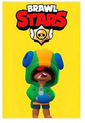 hlacr Leinwandposter, Motiv: Brawl Stars 6 (1), Schlafzimmer, Dekoration, Landschaft, Büro, Raumdekoration, Geschenk, 30 x 45 cm