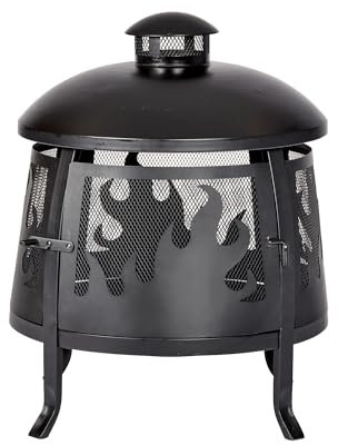 Feuerschale Flame Fiesta Feuerpit Feuerkorb 64 x 50 cm Feuerstelle, Garten. Terrasse, Balkon, Feuertonne