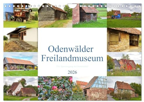Odenwälder Freilandmuseum - Ein Spaziergang in Gottersdorf (Wandkalender 2026 DIN A4 quer), CALVENDO Monatskalender: Hier finden Sie eine kleine ... das Odenwälder Freilandmuseum (CALVENDO Orte)