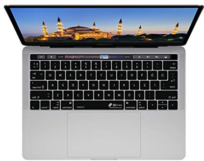 KB Covers TUR-MTB-DE TUR Layout türkische Tastatur Abdeckung für MacBook Pro klar