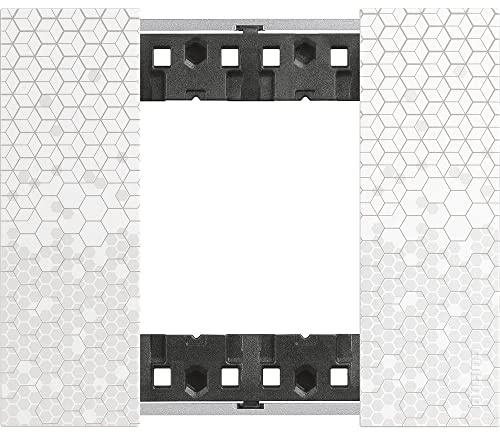 Bticino KA4802MW Living Now 2 Seater Plate, Pixels