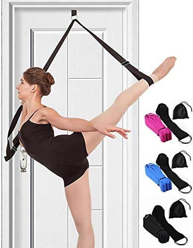 Leg Stretcher Band on Door - Get More Flexible - Ballet Yoga Pilates Flexibility Trainer To Improve Leg Stretching - Perfect Home Portable Equipment For Dance Gymnastic Exercise taekwondo & MMA