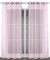 BEAUTEX Vorhang mit Ösen 140x240 cm (Farbe Wählbar) transparente Gardine, Dolly (Rose)