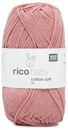 Rico Baby Cotton Soft dk weiche Babywolle, Baumwollmischgarn zum Stricken & Häkeln Farbe (061)