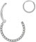 OUFER 16G 6mm Daith Piercings Septum Clicker Silber CZ Cartilage Earring Hoop Chirurgenstahl Knorpel Ohrring Ohr Nasenring Nase Helix Rook Tragus Jewelry Körperschmuck
