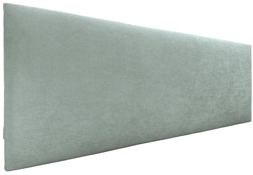 DHOME Cabecero de Polipiel o Tela AQUALINE Liso cabeceros Cabezal tapizado Cama Lujo (Tela Verde Agua, 160cm (Camas 150/160))