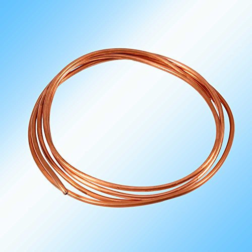 Tubo in rame morbido da 2 m Tubo in rame Tubo in rame da 4 mm OD 4 mm x ID 3 mm Tubo in rame per impianti idraulici di refrigerazione, filo, cavo, spazzola (elettrico)