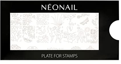 NEONAIL Stamping Plate 09 - Stamping Platte - Schablonen Platte - Nail Art - Nageldesign - Nagel Stempel Schablone - French Nails Schablone - Nagelkunst Stempel