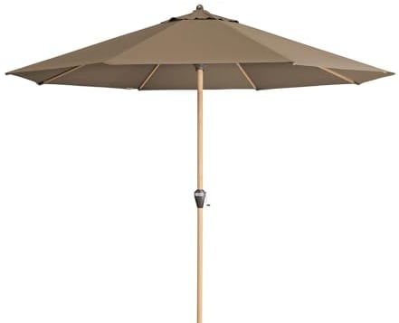 Doppler Kurbelschirm 'Alu-Wood Ultra', Ø 350 cm