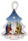 Fratelli Bonella | Weihnachtsdekoration aus Pappelholz, zum Aufstellen auf dem Tisch oder zum Aufhängen am Weihnachtsbaum - Krippe 15 x 16 cm | Hergestellt in Italien (Weihnachtsbaum)