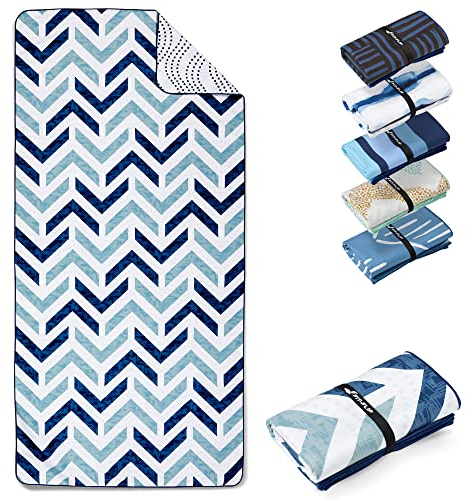 Fit-Flip Strandtuch XXL - Mikrofaser Badetuch - Strandtücher leicht und schnelltrocknend - 100% recyceltes Mikrofaser Handtuch - Strandhandtuch zum Baden (Arrows 200x90cm)